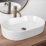 Накладной умывальник Rea Nadia 60 White Matt 
